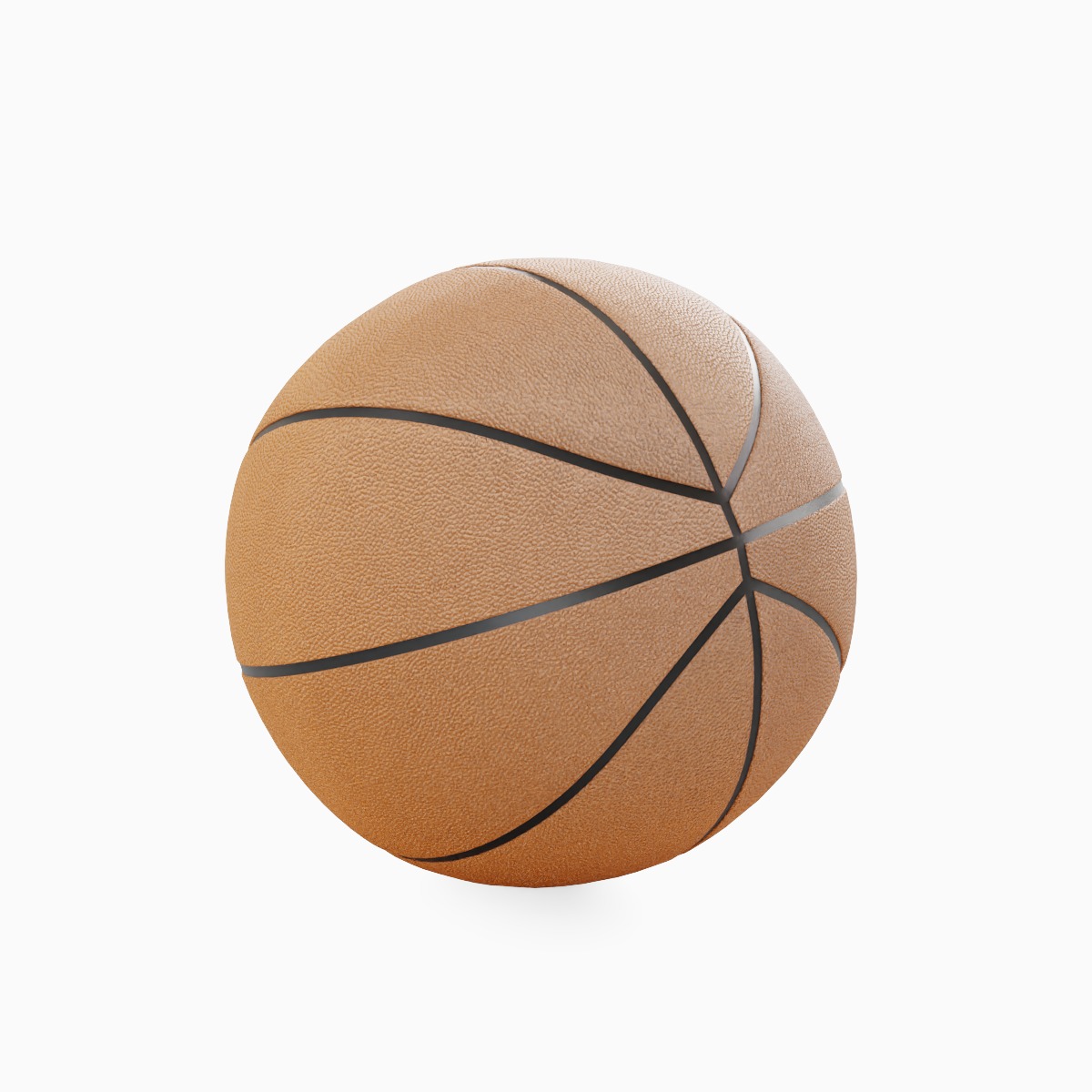 Basketball Ball Leather Set 3D model_3