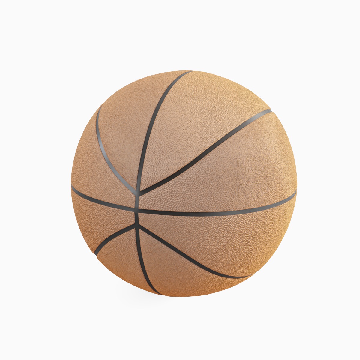 Basketball Ball Leather Set 3D model_5
