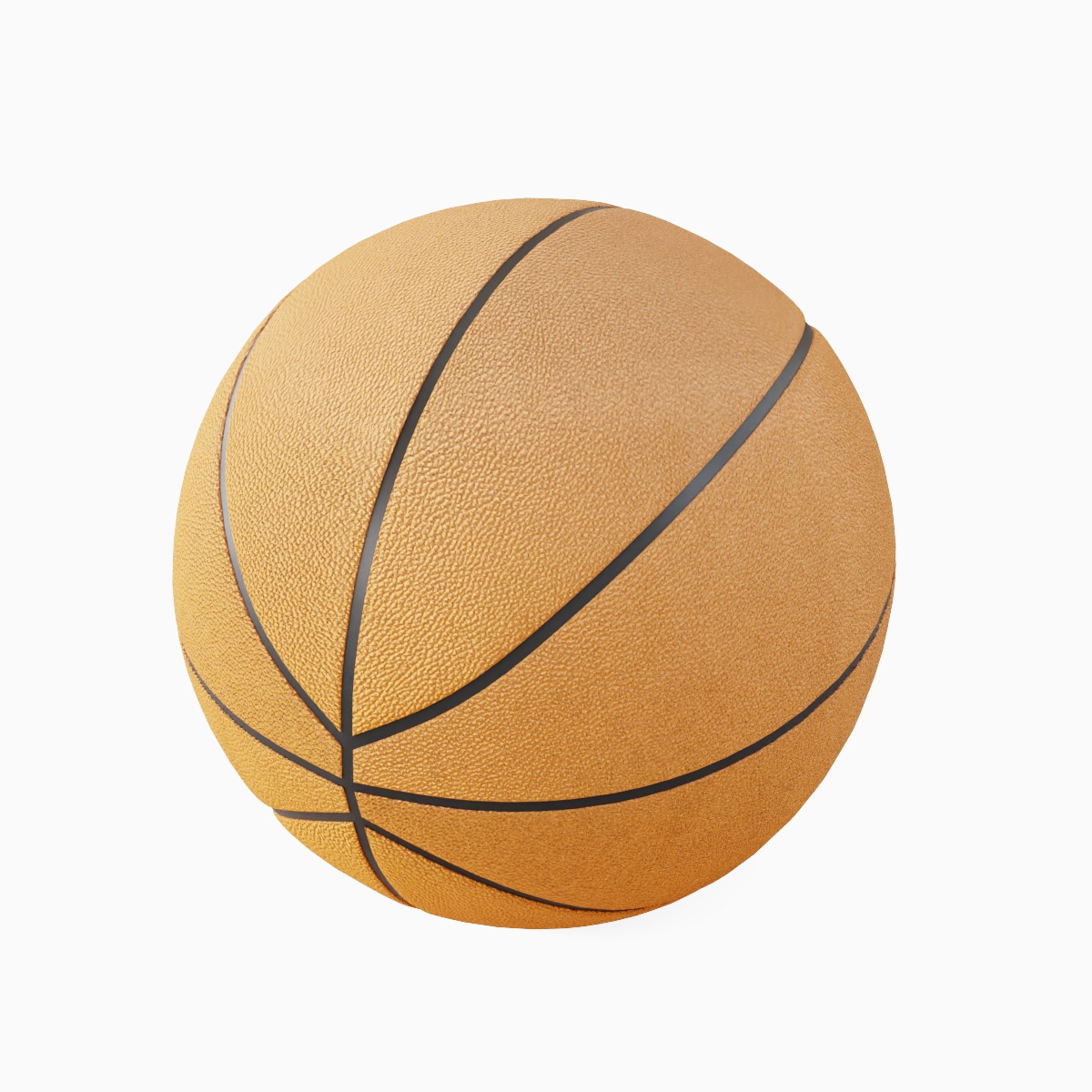 Basketball Ball Leather Set 3D model_4