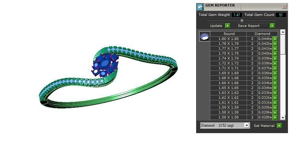 Fashion Bracelet 3D print model_3