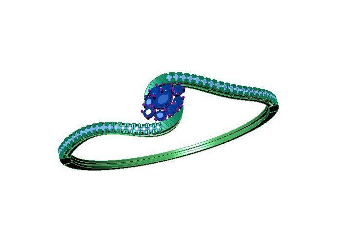 Fashion Bracelet 3D print model_2