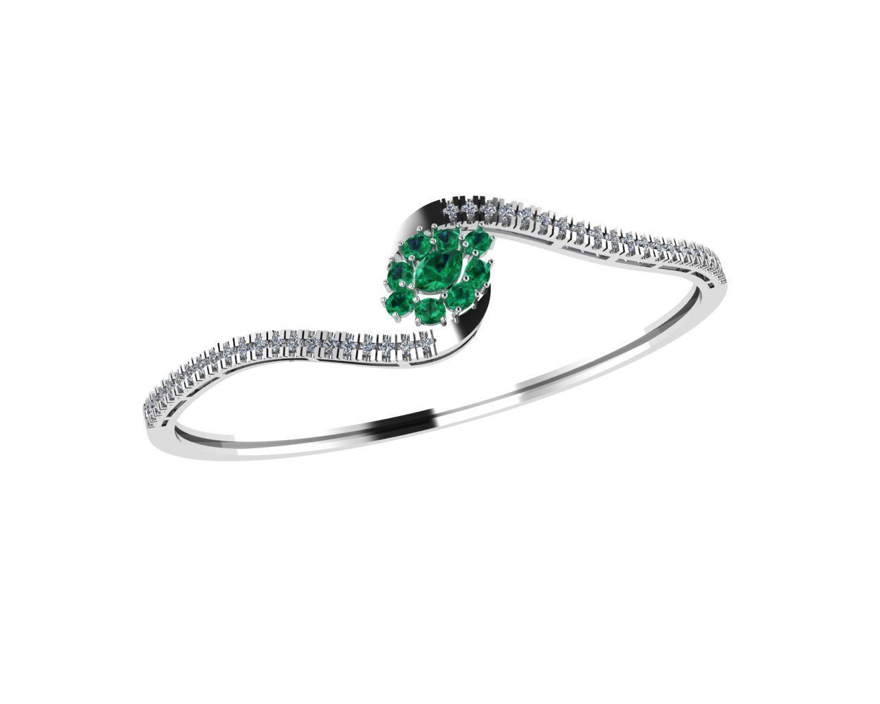 Fashion Bracelet 3D print model_1