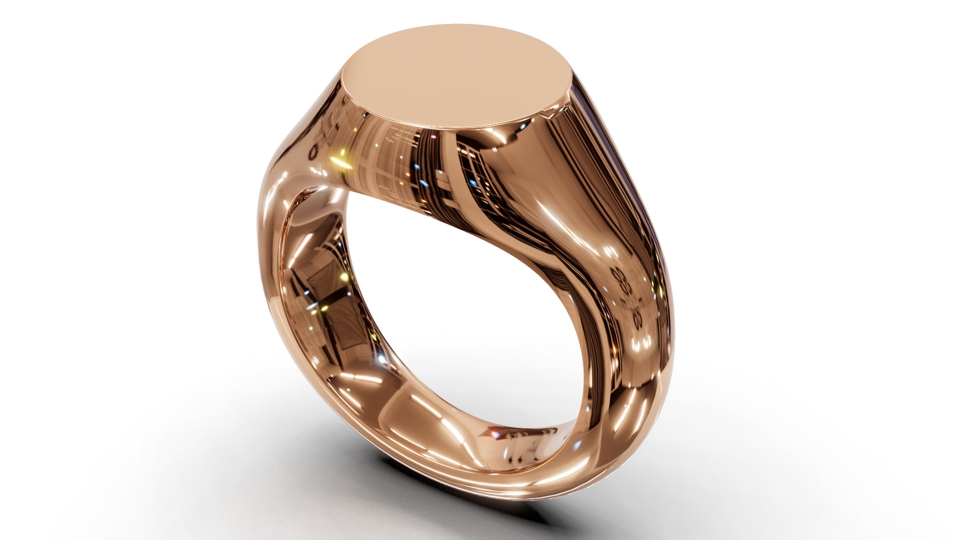 Signet Ring 3D print model_7