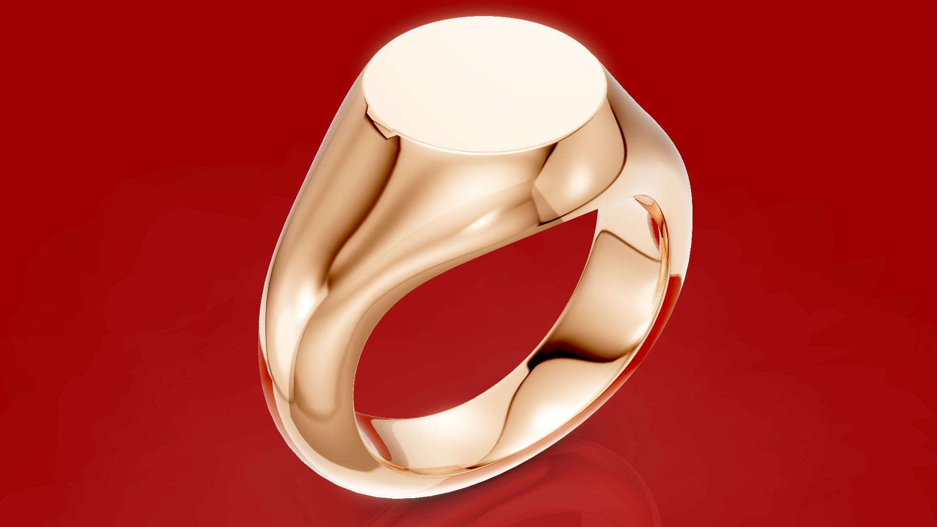 Signet Ring 3D print model_8