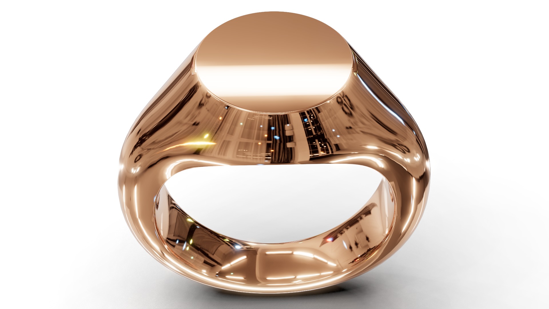 Signet Ring 3D print model_6