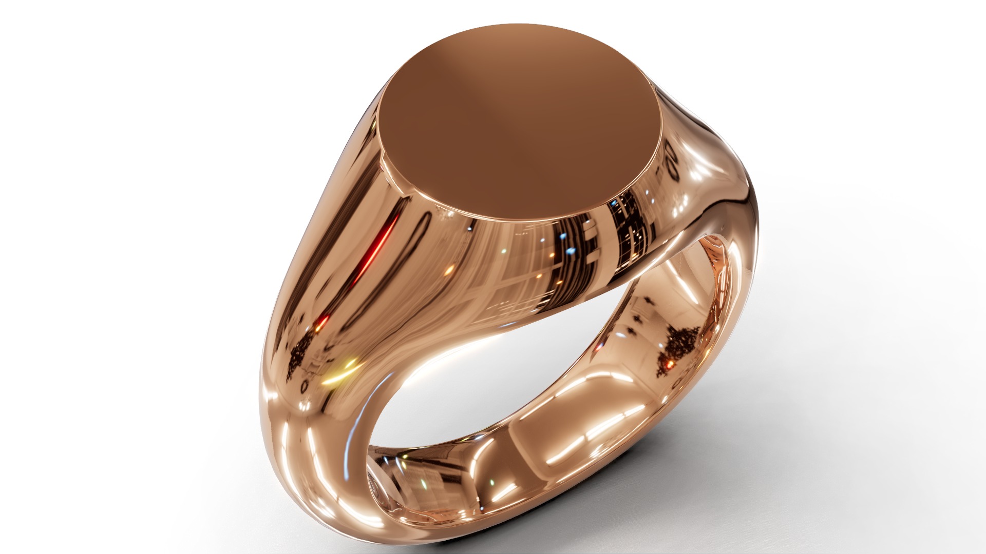 Signet Ring 3D print model_5