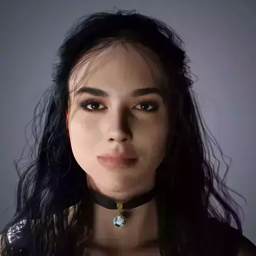 Dua Lipa Character 3D Model Low-poly 3D model