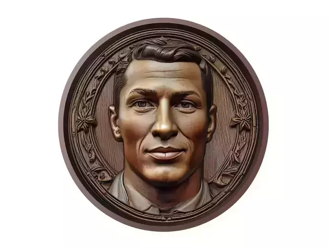 Cristiano Ronaldo Footballer Medallion
