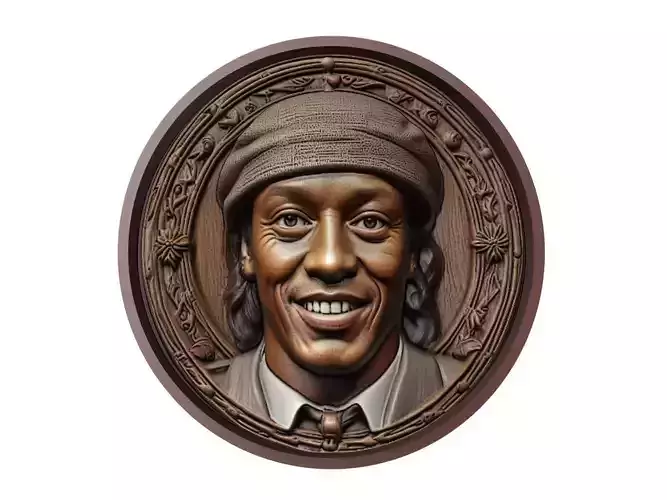 Ronaldinho Footballer Medallion