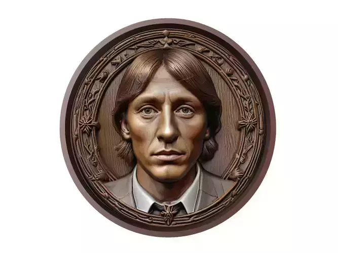 Luka Modric Footballer Medallion