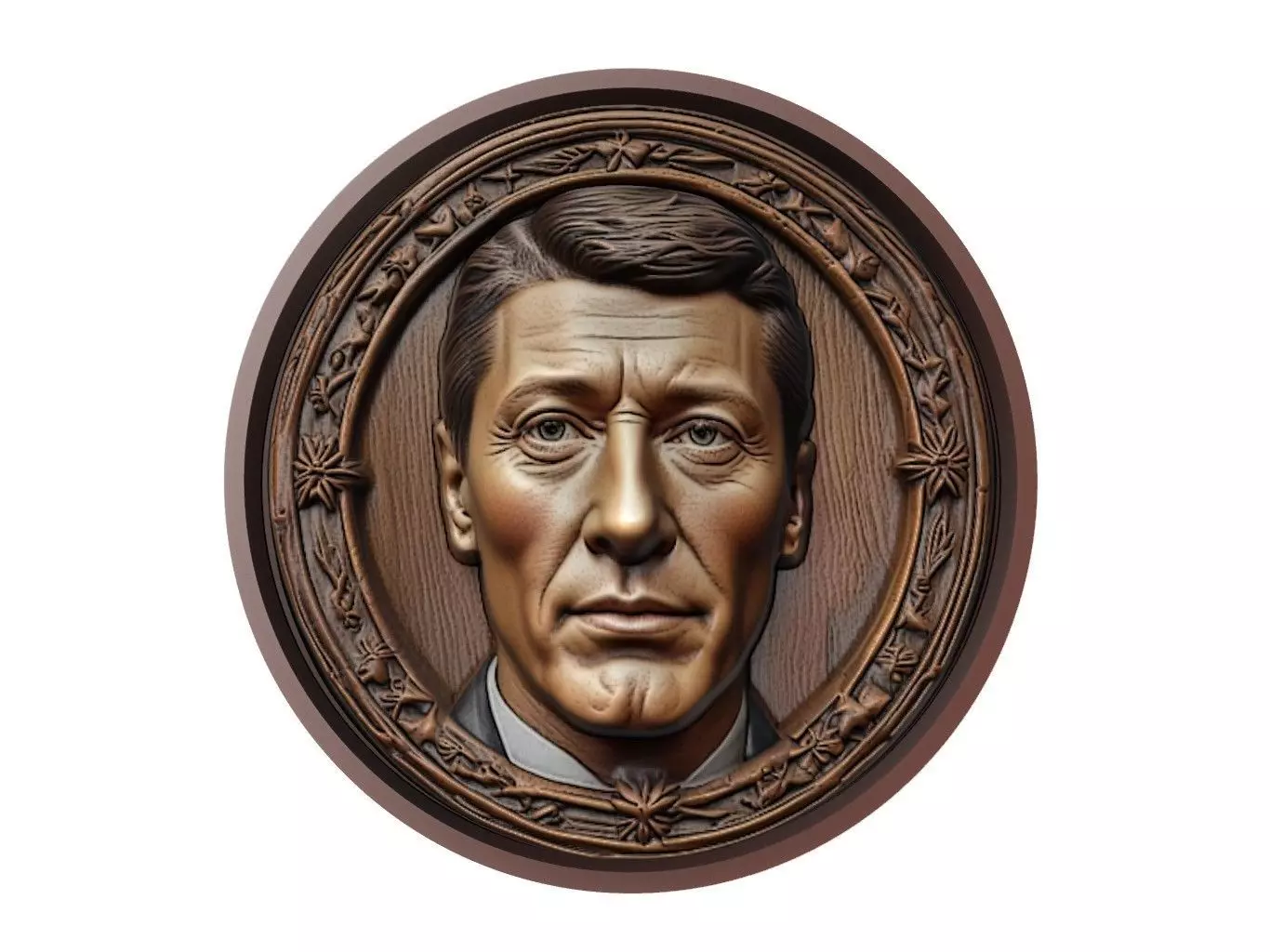 Robert Lewandowski Footballer Medallion 3D print model