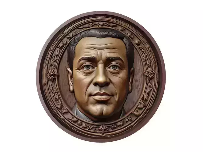 Xavi Hernandez Footballer Medallion 3D print model