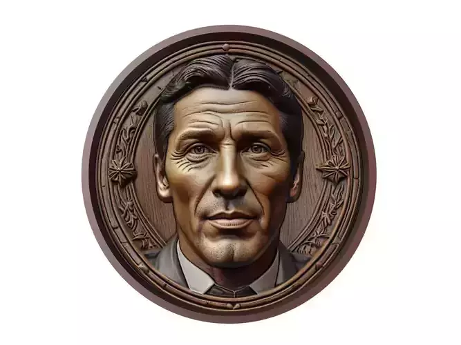 Gianluigi Buffon Footballer Medallion 3D print model