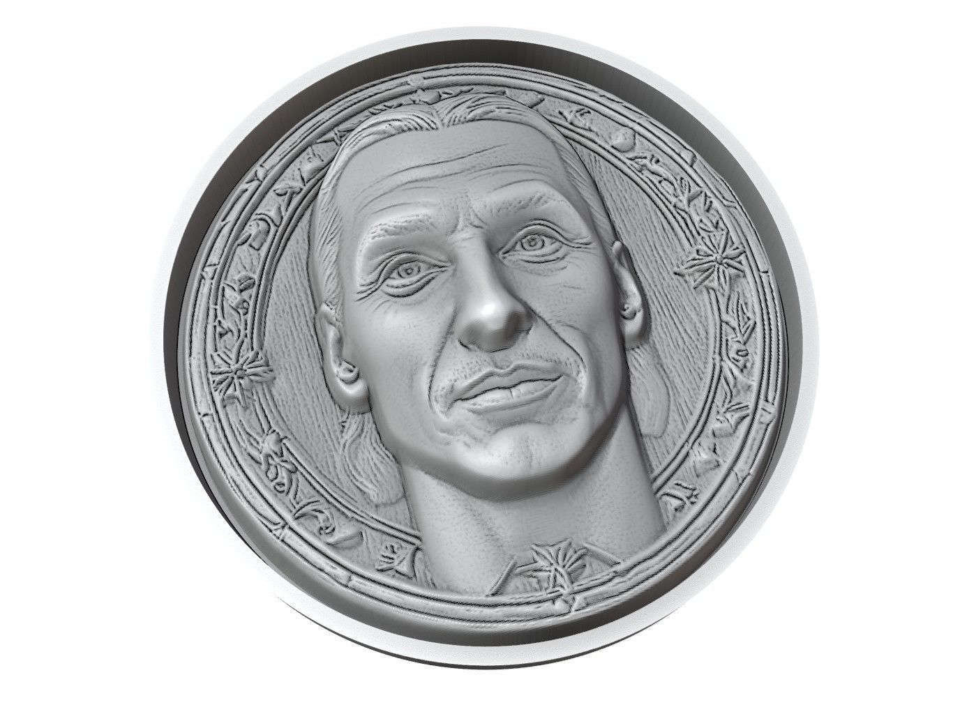 Zlatan Ibrahimovic Footballer Medallion 3D print model_3