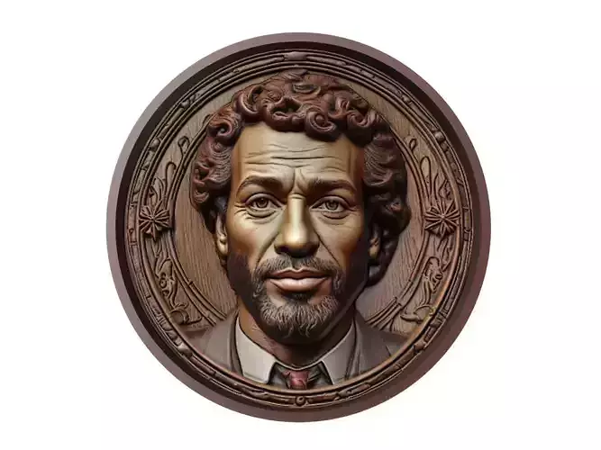 Mohamed Salah Footballer Medallion 3D print model