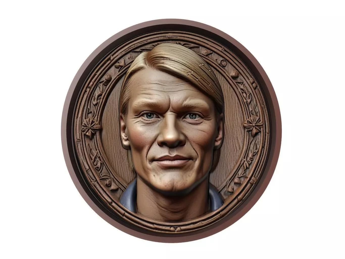Erling Haaland Footballer Medallion 3D print model_0