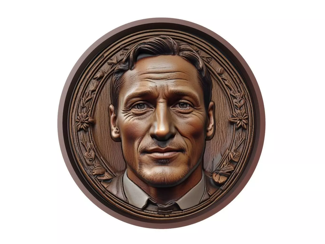Francesco Totti Footballer Medallion 3D print model_0