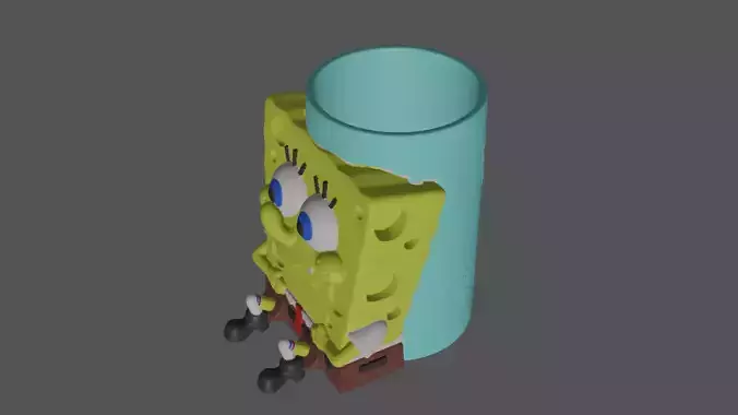 Sponge Bob pen holder 3D print model