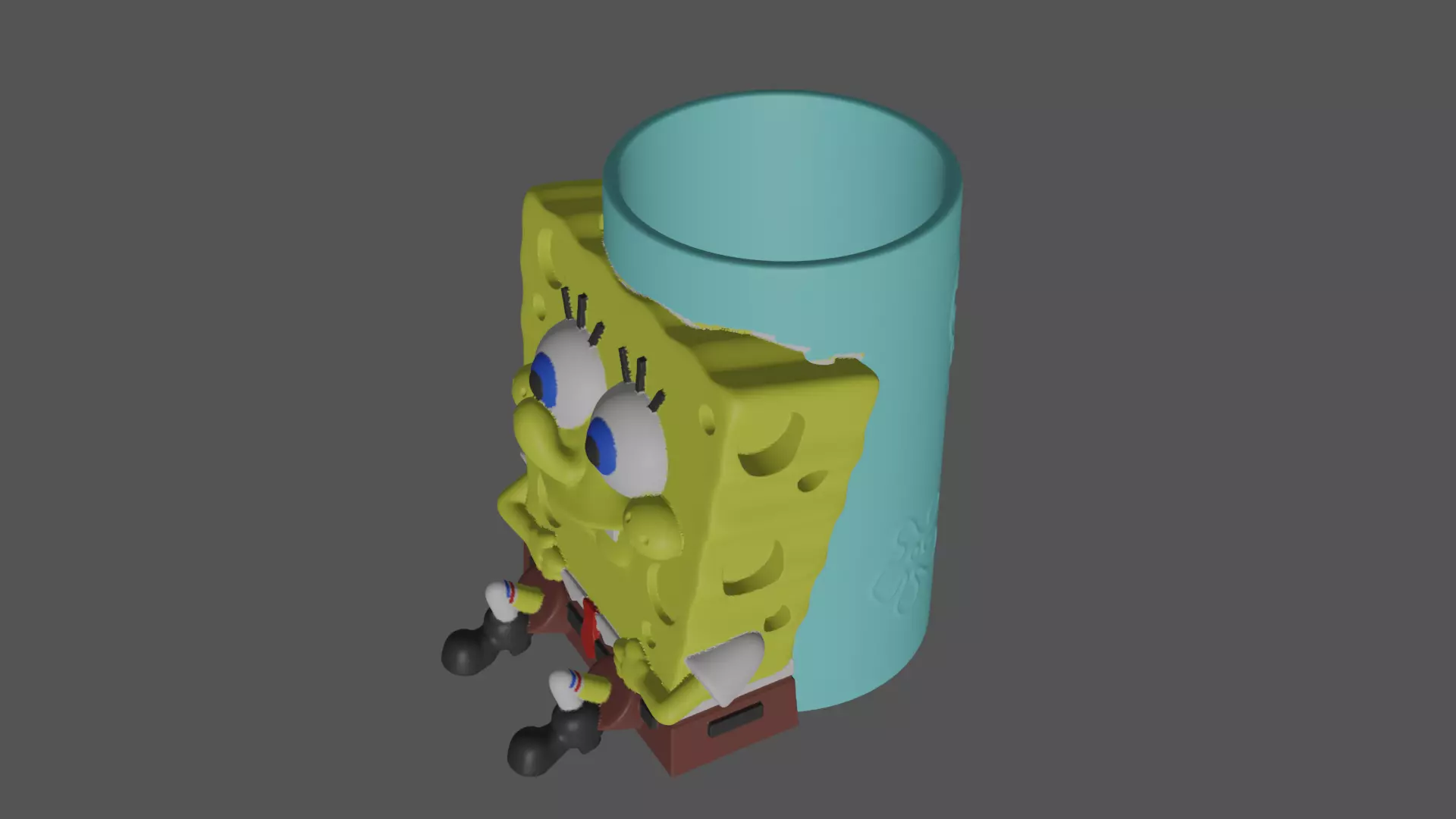 Sponge Bob pen holder 3D print model