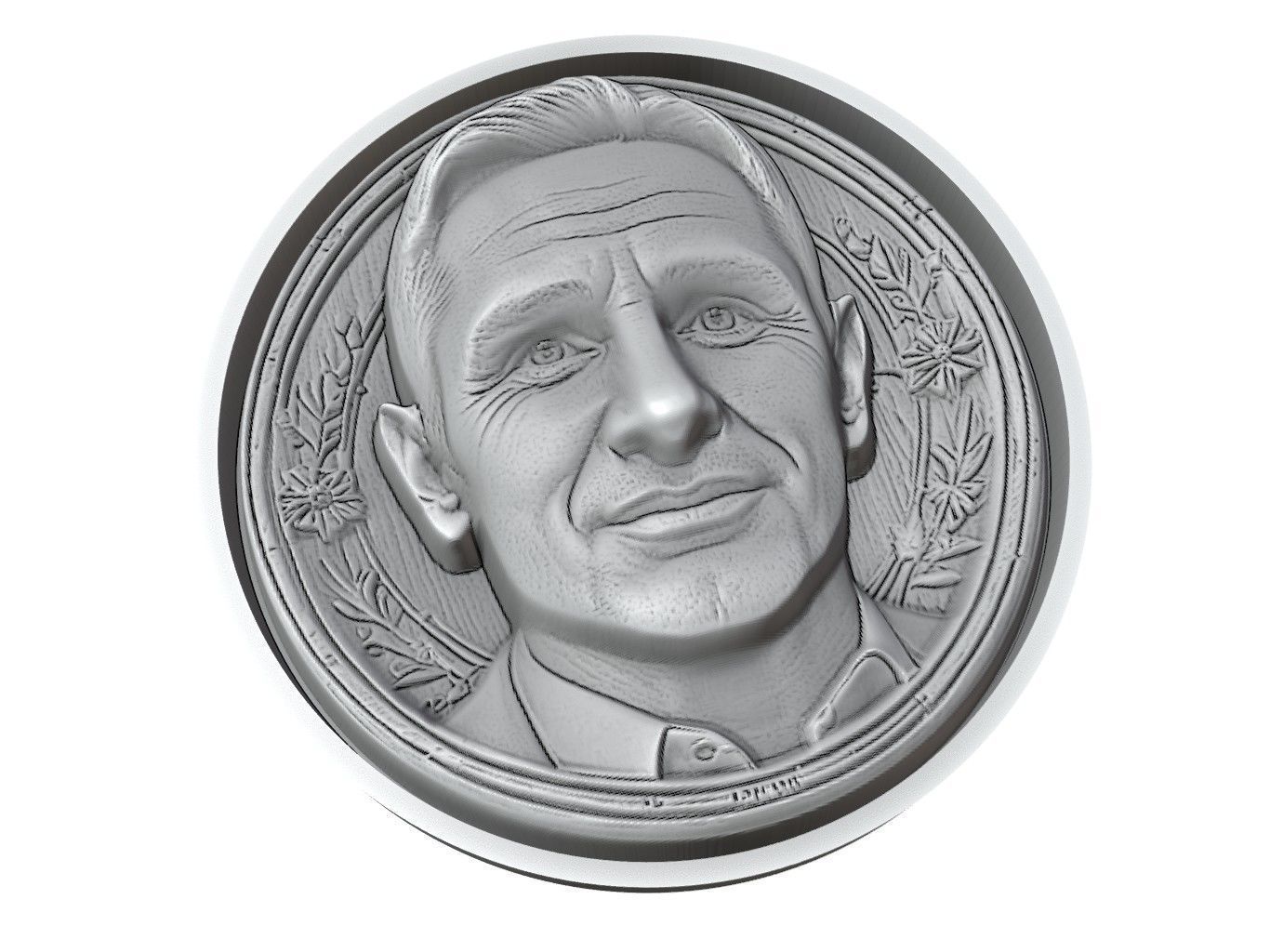 Frank Lampard Footballer Medallion 3D print model_3