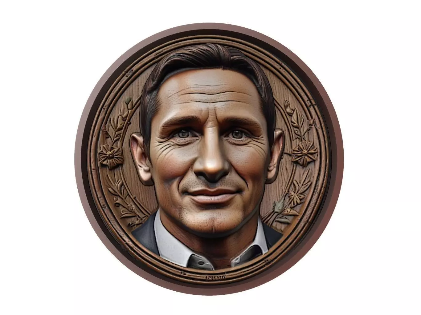 Frank Lampard Footballer Medallion 3D print model_0