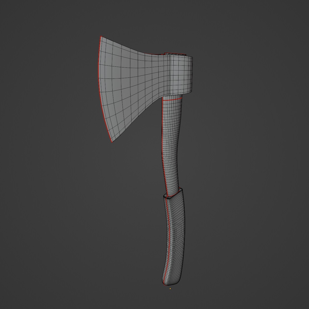 Camping Axe Set 3D model_22