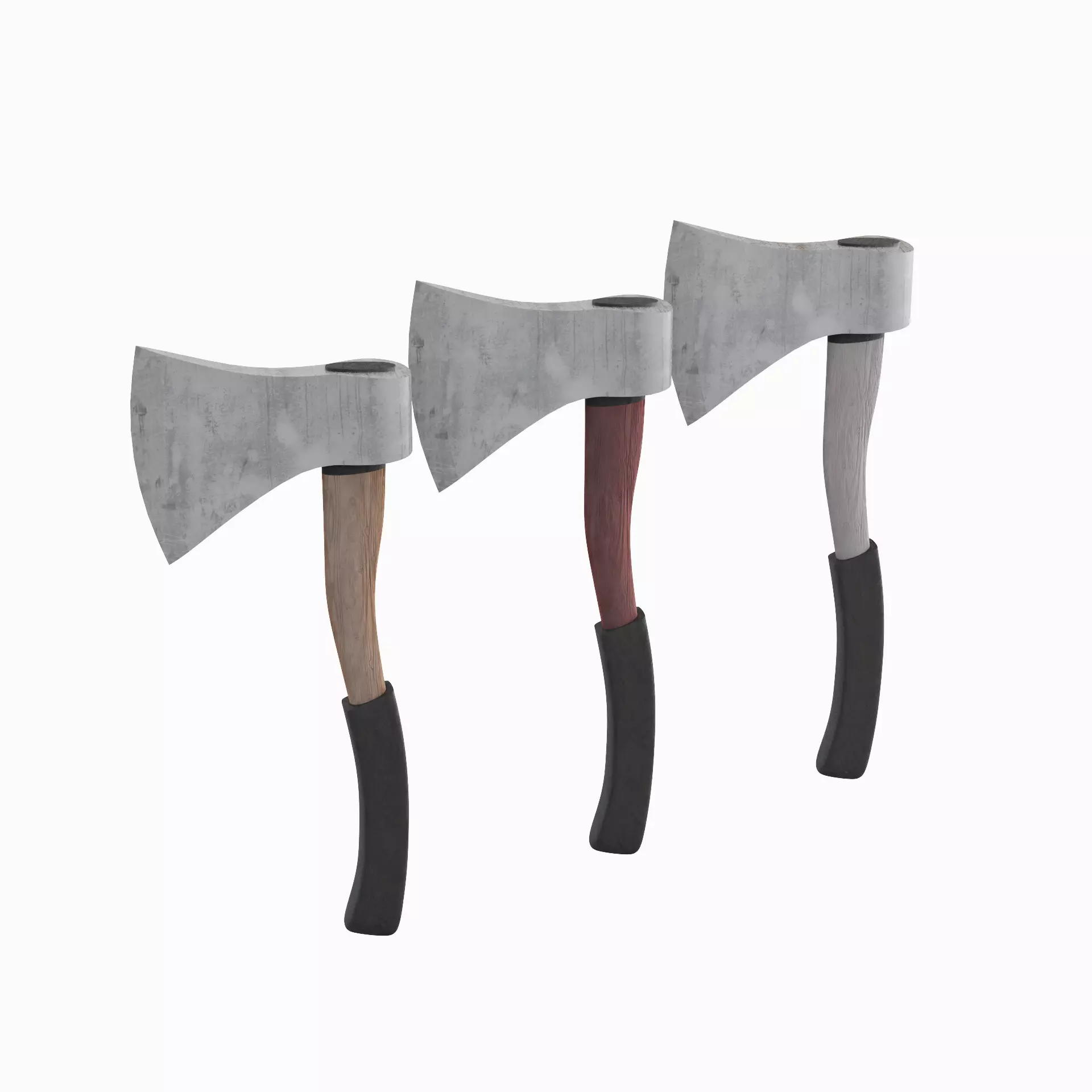 Camping Axe Set 3D model_0