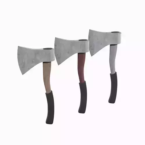 Camping Axe Set 3D model