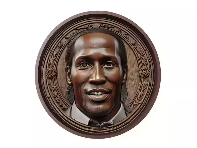 Didier Drogba Footballer Medallion