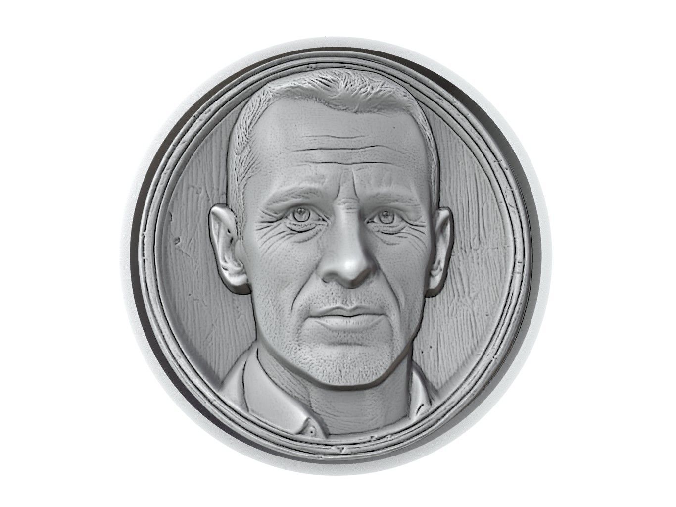 Ryan Giggs Footballer Medallion 3D print model_2