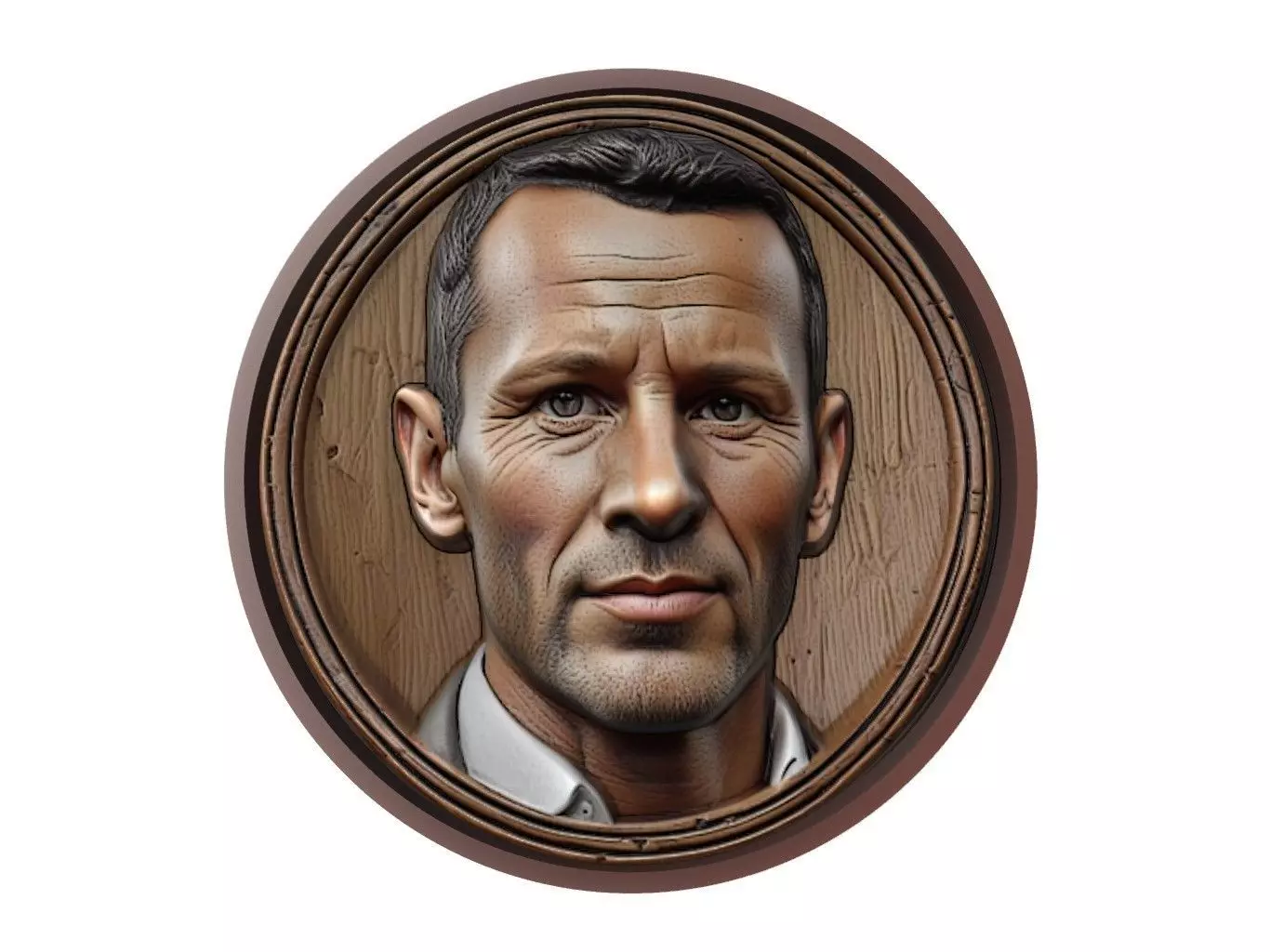 Ryan Giggs Footballer Medallion 3D print model_0
