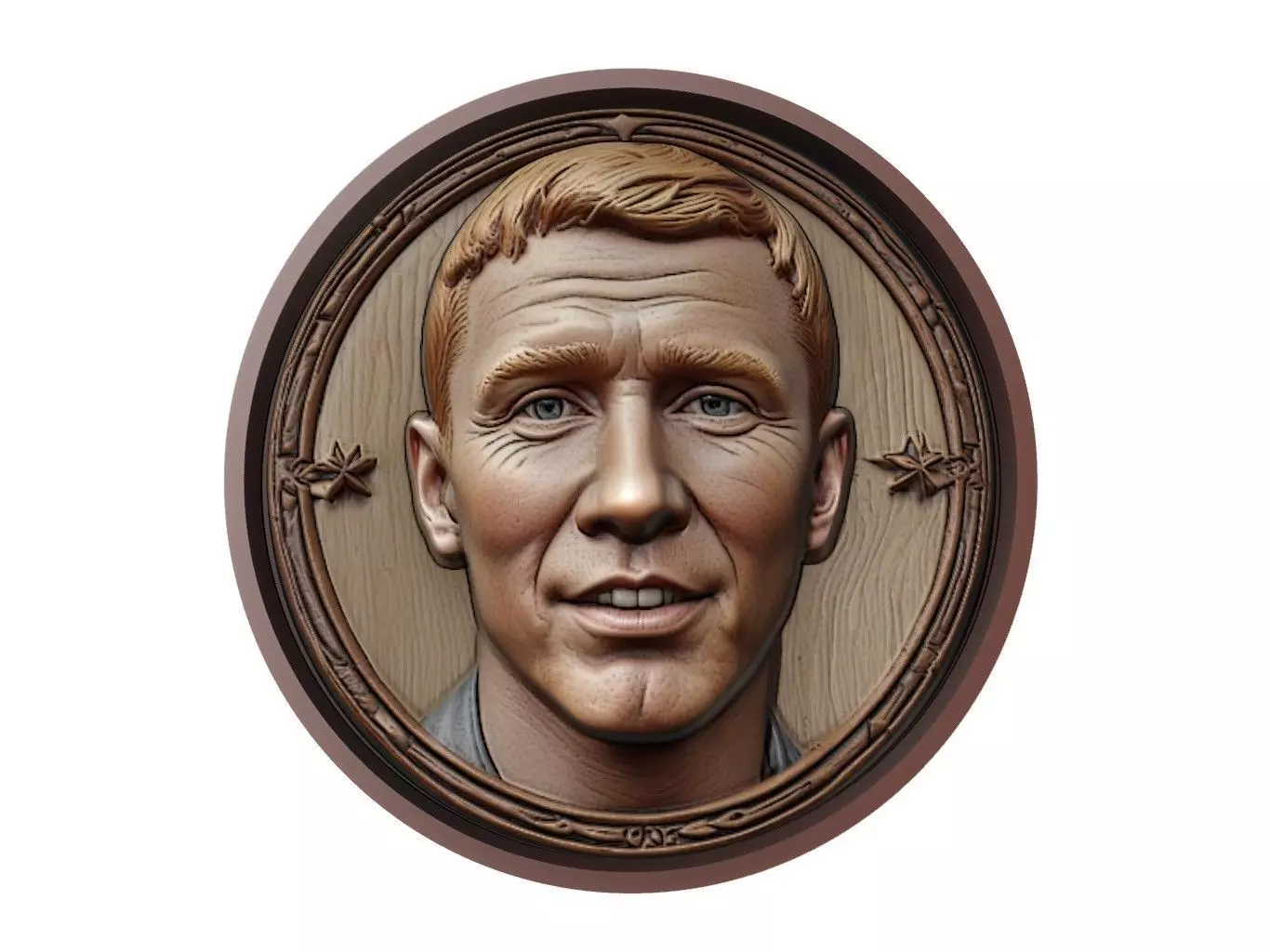 Paul Scholes Footballer Medallion 3D print model_0