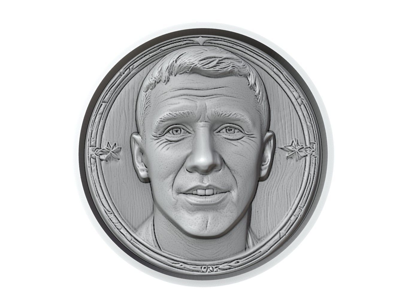 Paul Scholes Footballer Medallion 3D print model_2