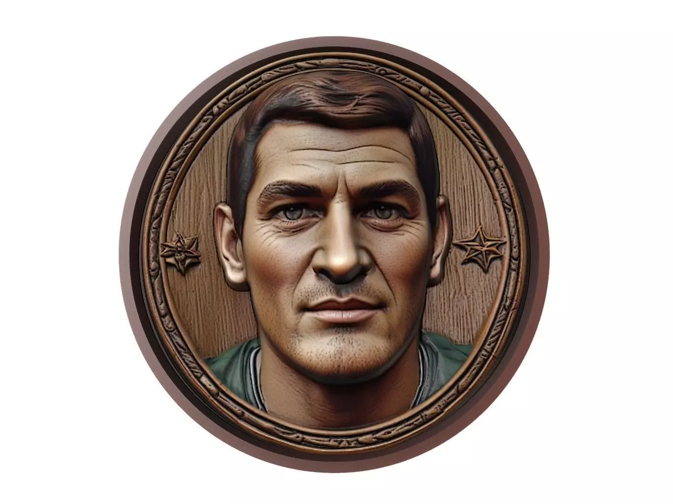Iker Casillas Footballer Medallion 3D print model