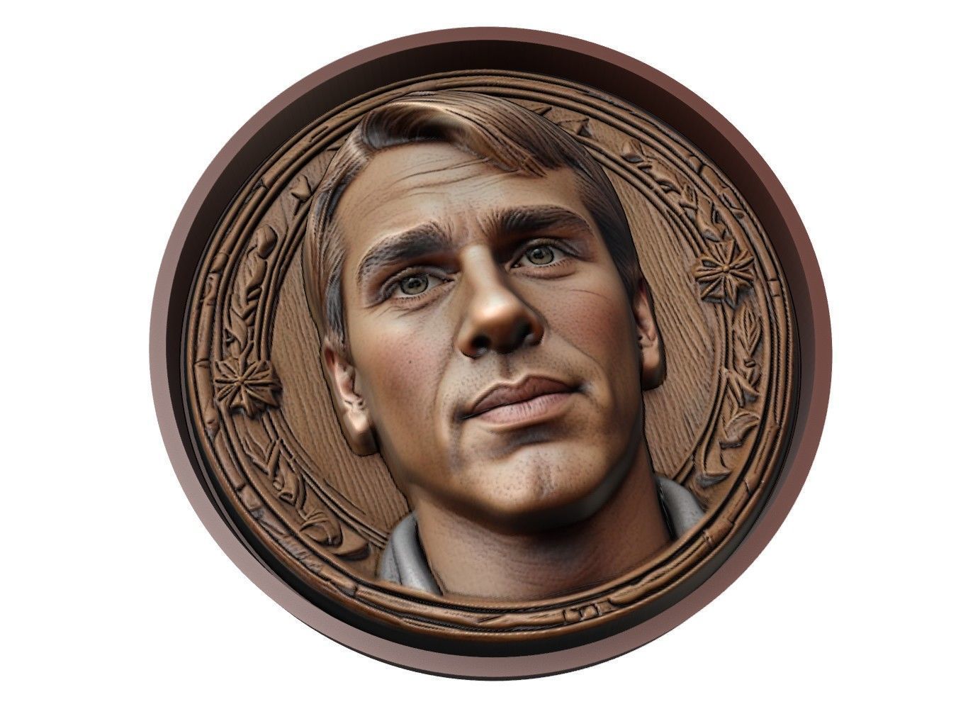 Philipp Lahm Footballer Medallion 3D print model_1
