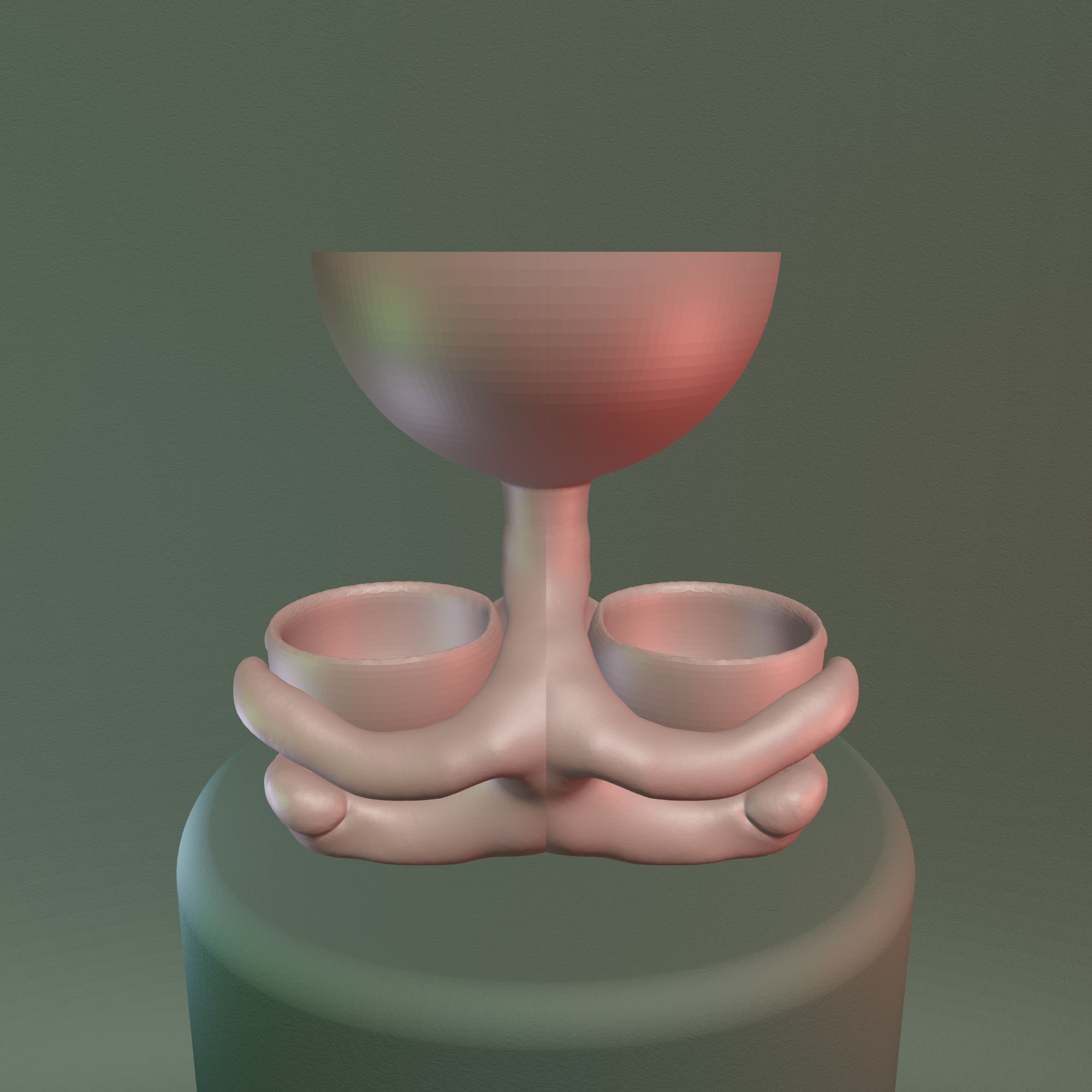 Sitting Desk Planter - 050 3D print model_11