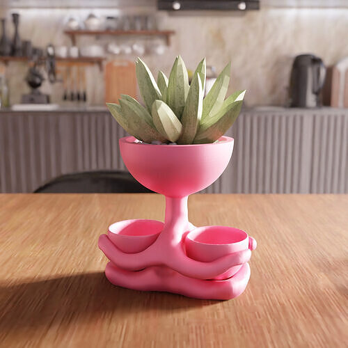 Sitting Desk Planter - 050 3D print model