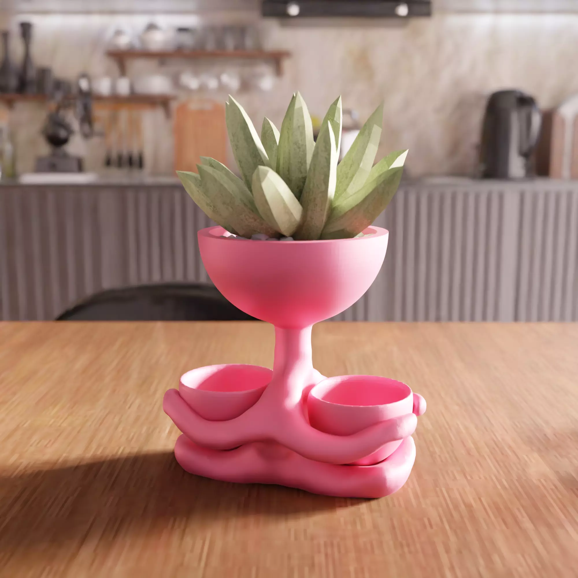 Sitting Desk Planter - 050 3D print model_0
