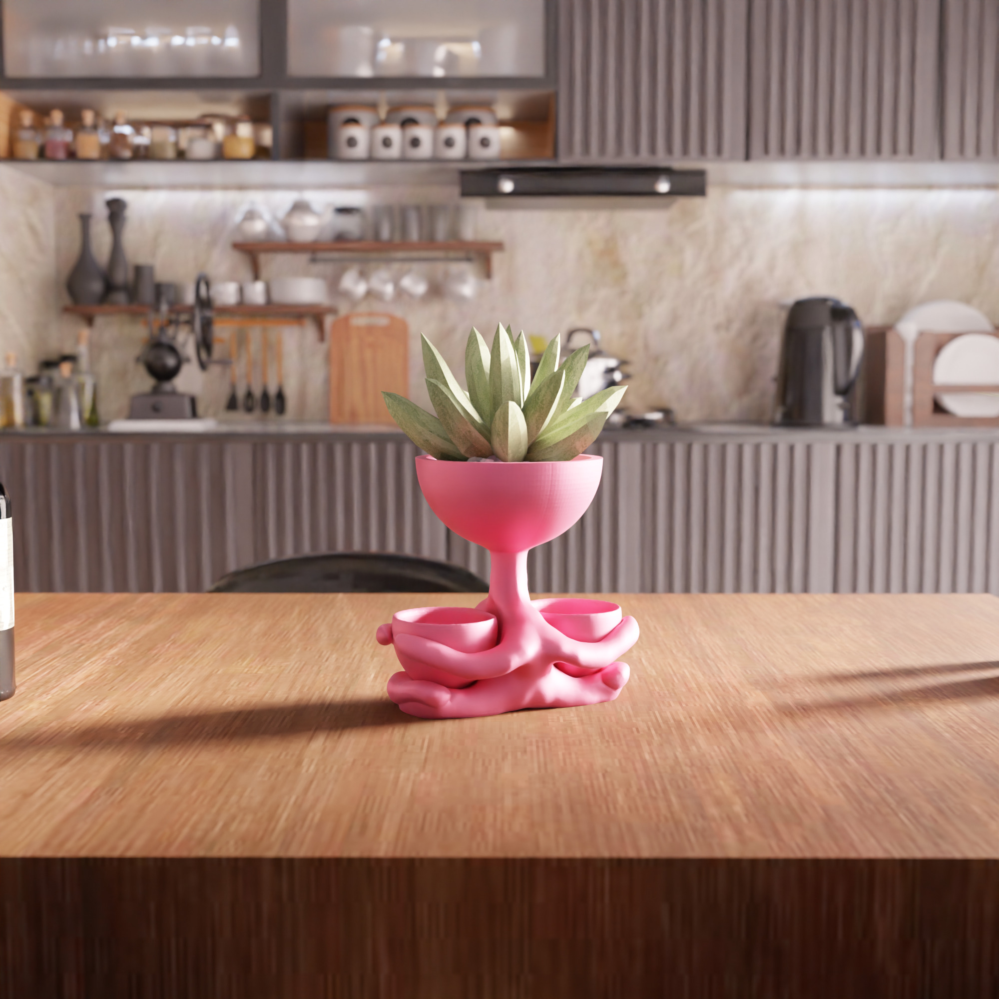 Sitting Desk Planter - 050 3D print model_3