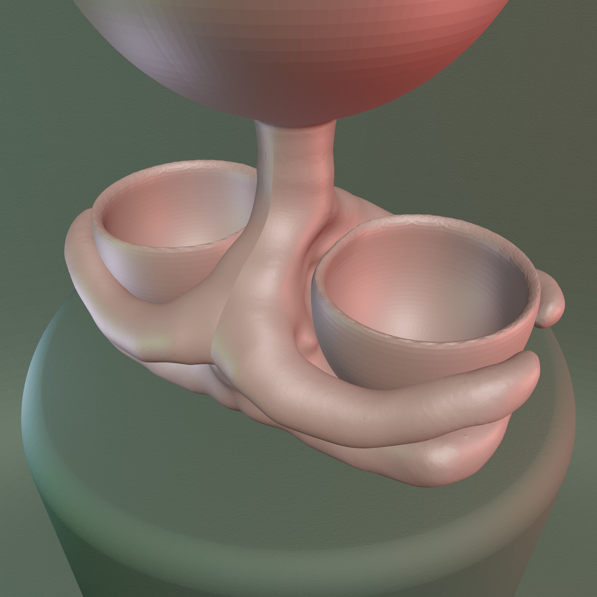 Sitting Desk Planter - 050 3D print model_10