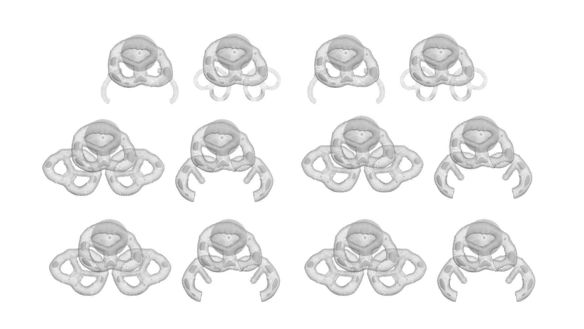 Reindeer Pretzels Set 3D model_29