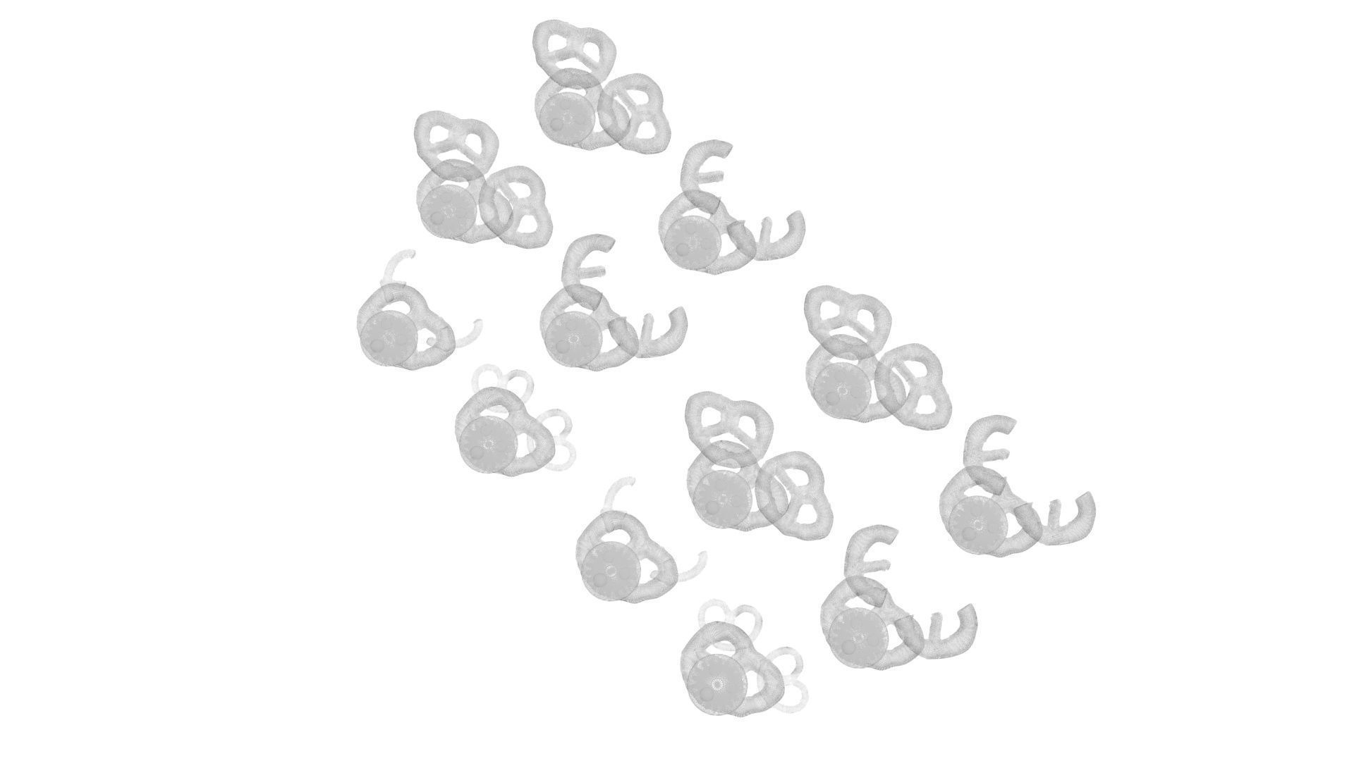 Reindeer Pretzels Set 3D model_21