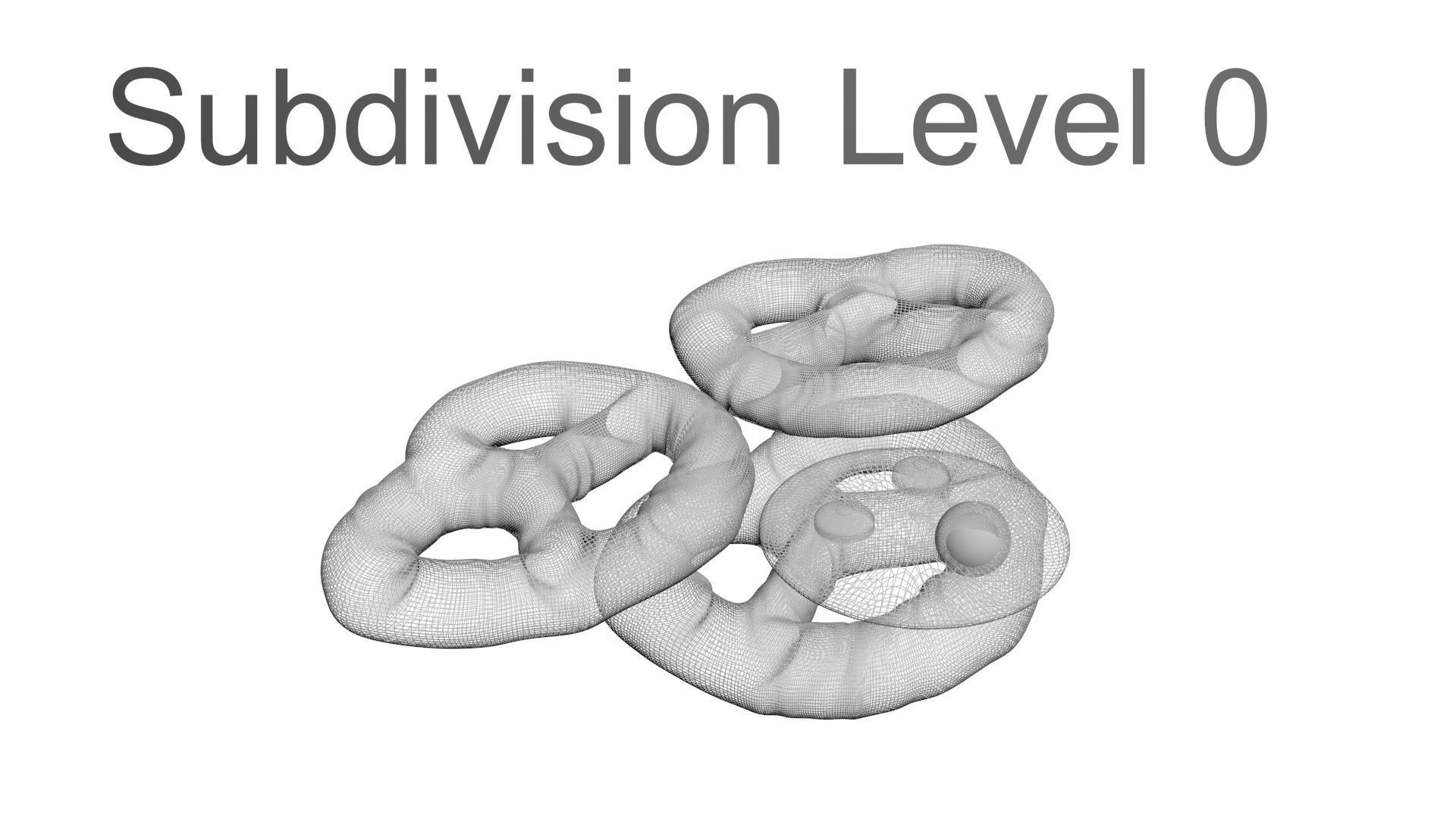 Reindeer Pretzels Set 3D model_33