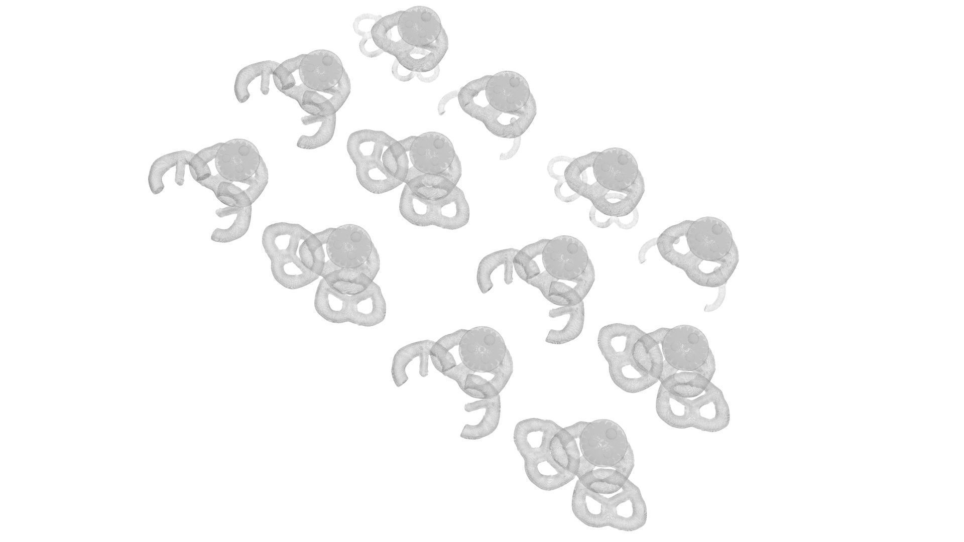 Reindeer Pretzels Set 3D model_23