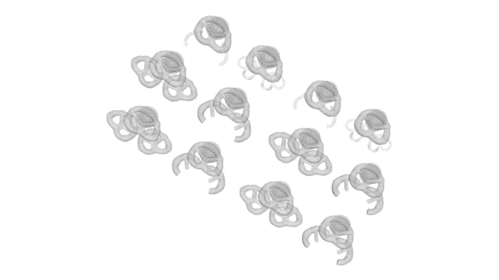 Reindeer Pretzels Set 3D model_24