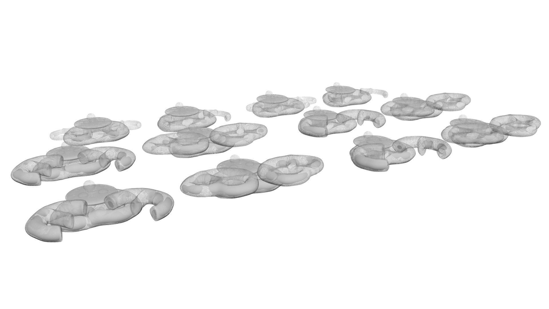 Reindeer Pretzels Set 3D model_22