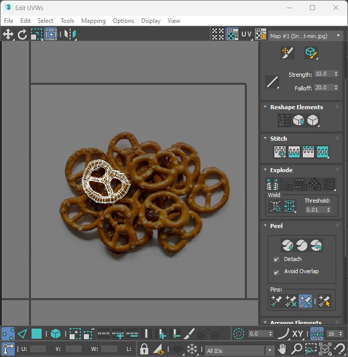 Reindeer Pretzels Set 3D model_40