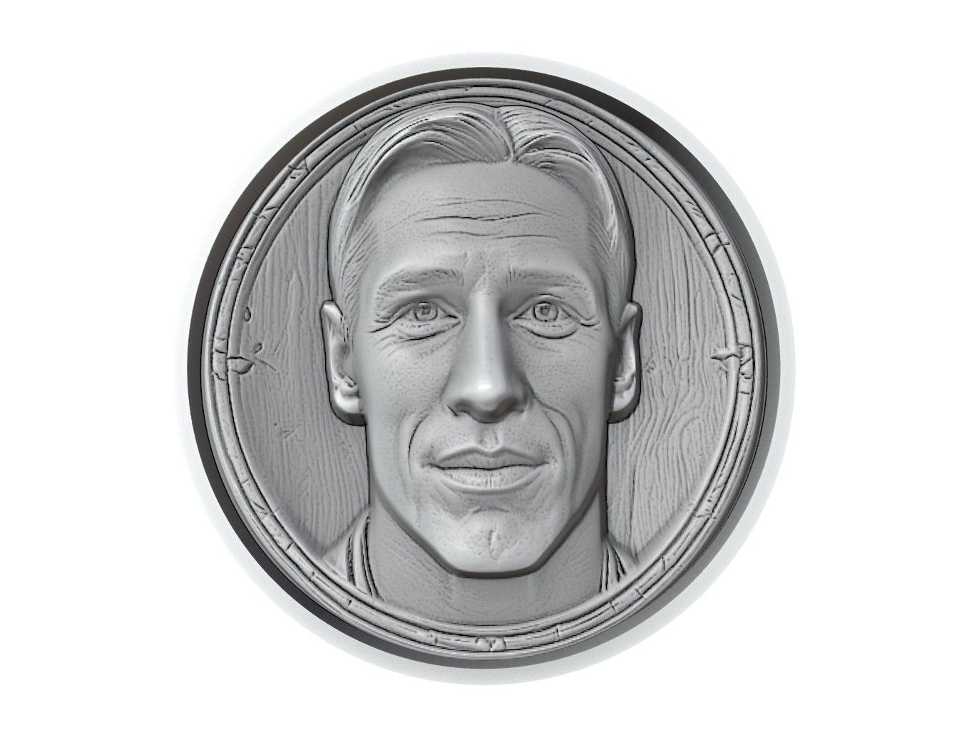 Fernando Torres Footballer Medallion 3D print model_2
