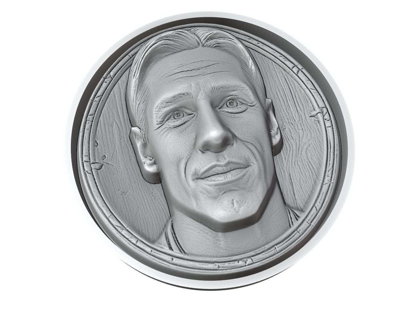 Fernando Torres Footballer Medallion 3D print model_3