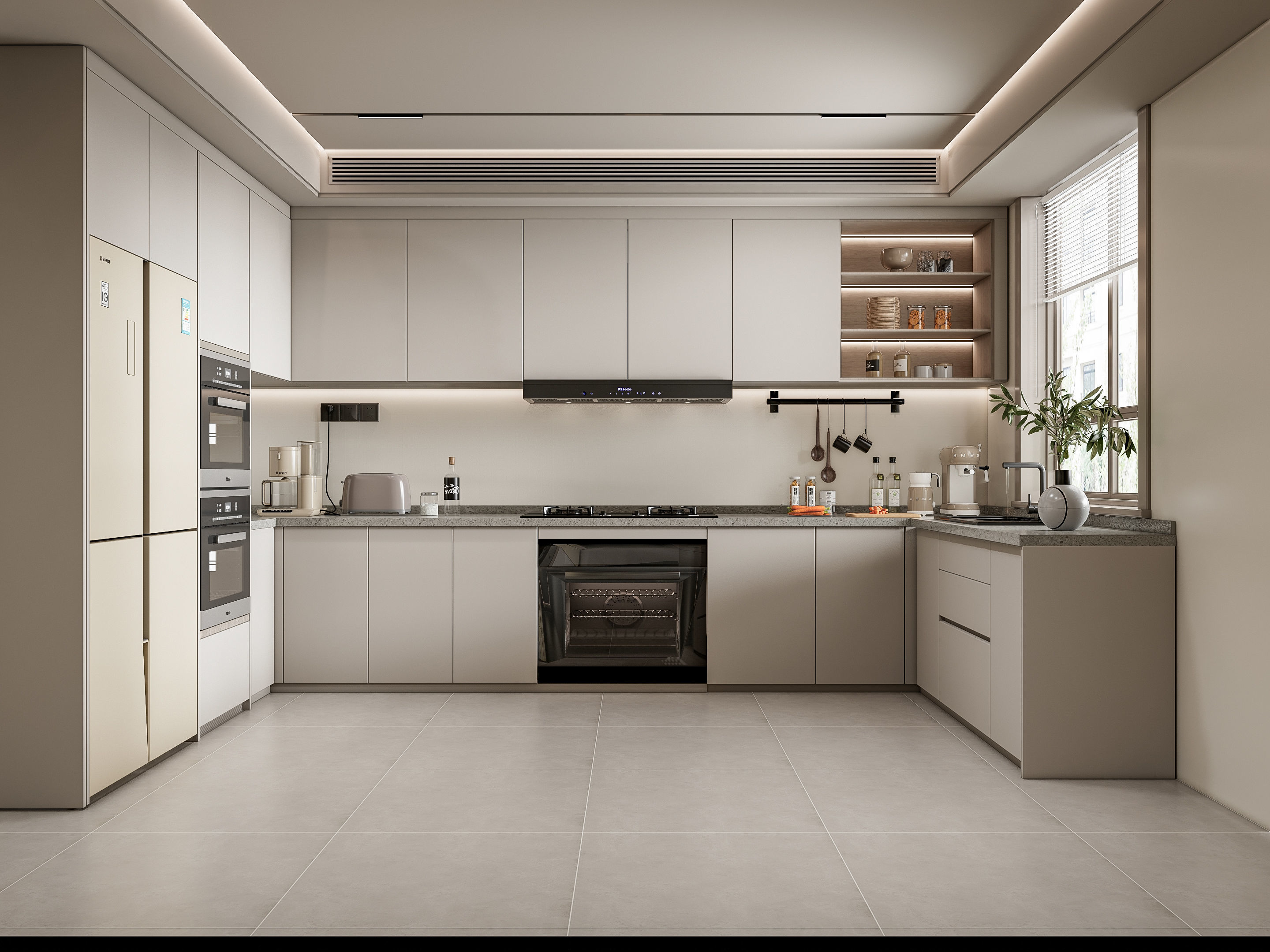 Kitchen Modern interior 107 3D model_16